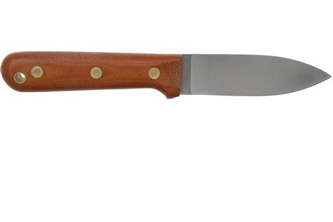 Lt Wright Genesis Flat Grind A2 Matte Natural Micarta Leather Sheath