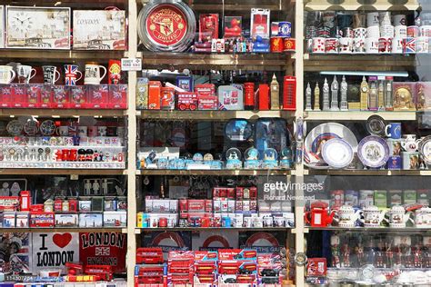 Shop colourful gifts that represent british culture. London Souvenirs Stock Photo | Getty Images