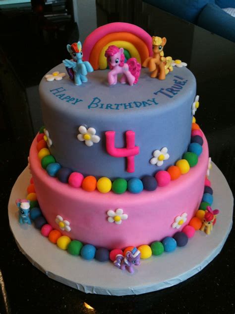 Birthday Cake For A 4 Year Old My Little Pony Theme Choco Flickr