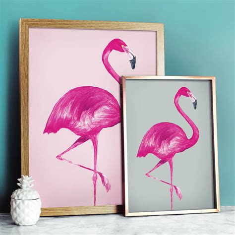 Flamingo Print By Paper Plane