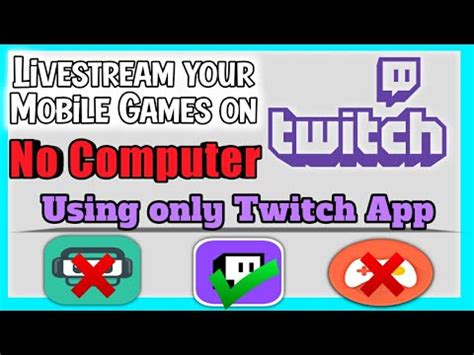 We recently introduced a major update to the streamlabs mobile streaming app. How to Livestream Mobile Screen on Twitch without PC ...