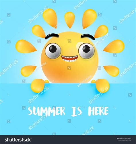 Highly Detailed Happy Sunny Emoticon Vector Vector De Stock Libre De