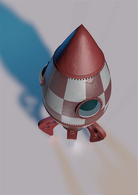 Rocket Ship 3d Model 15 3ds C4d Obj Free3d