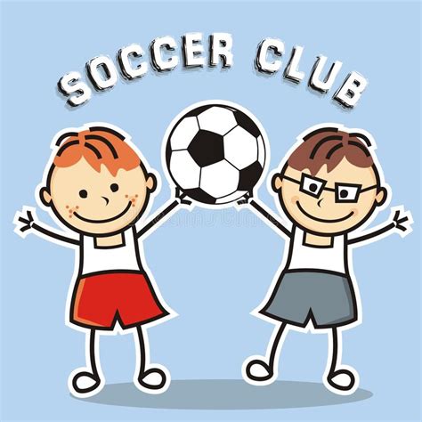 Boys And Football Stock Vector Illustration Of Children 35701052