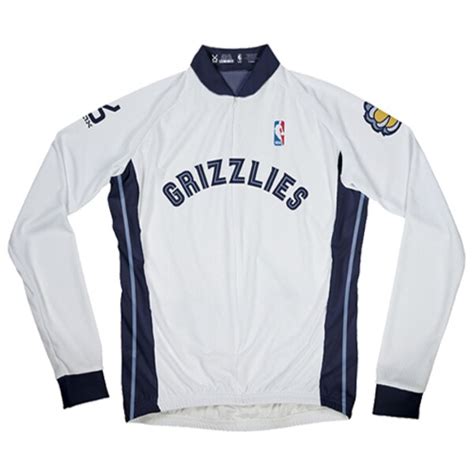 The jerseys the team wears night in and night out. Mens Memphis Grizzlies White Cycling Long Sleeve MicroDry ...
