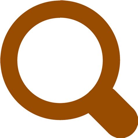 Brown Magnifying Glass 3 Icon Free Brown Magnifying Glass Icons