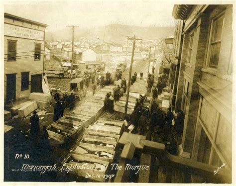 Street Morgue After Monongah Mine Disaster West Virginia History