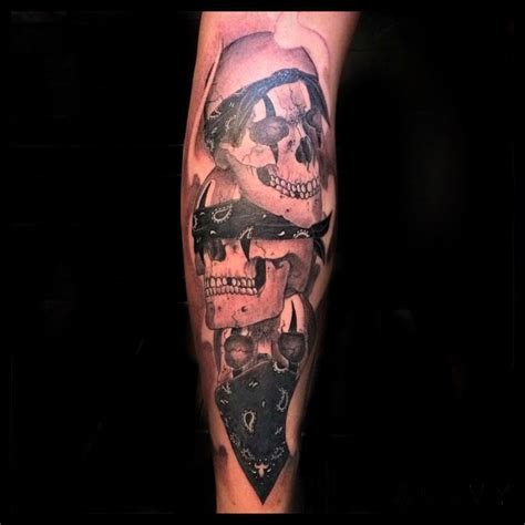 Skull Bandana Tattoo