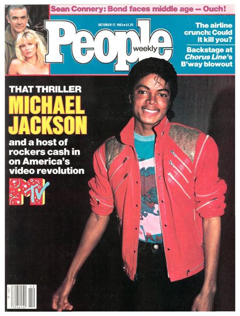 Michael Jackson On The Cover Of People October 17 1983 Black