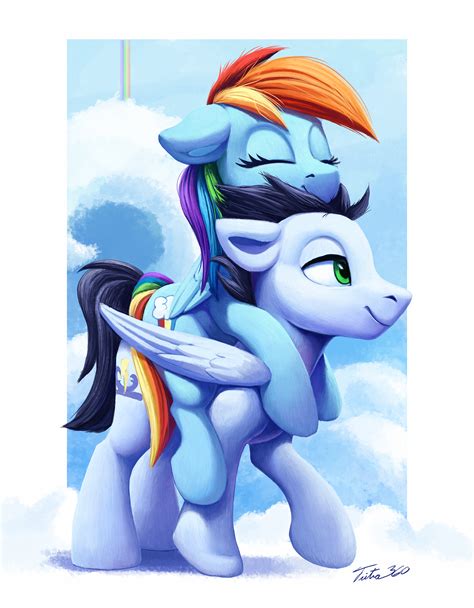 Your coltfriend is here to take care of you!~ previous: #2379001 - safe, artist:tsitra360, rainbow dash, soarin ...