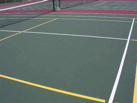 Around here there's just one pickleball court painted over each tennis court so they use the tennis net. Painting Pickleball Lines & Court Conversion - USAPA ...