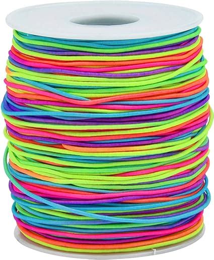 Rainbow 100 M Sunmns 1mm Elastic Cord Beads Stretch String For Jewelry