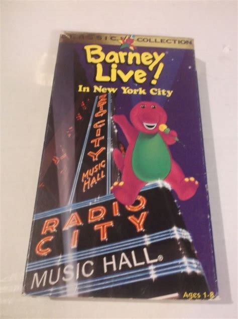 Vhs Barney Live In New York City Radio City Music Hall Vhs Video Tape