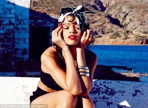 Rihanna Shows Off More Stunning Looks From Her River Island Collection In Greece Daily Mail