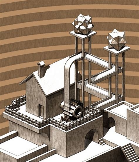Nusan Rendered Escher Impossible World