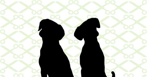 Then save the file as a.txt file. SILHOUETTE OF TWO DOGS-Cricut & Silhouette Files SVG DXF ...