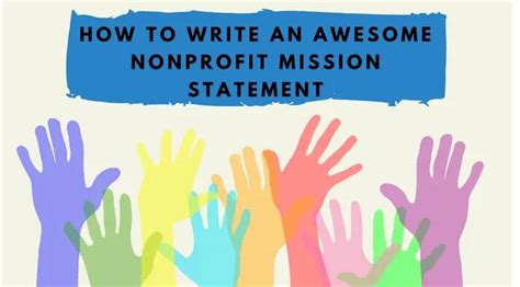 How To Write An Awesome Nonprofit Mission Statement Actionable Tips