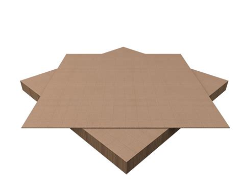 JustFoldMe Cardboard Sheets 80x80 - LARGE GRID (10 pcs) - Make Different Size Boxes or Different ...