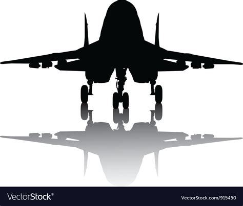 Aircraft Silhouette Royalty Free Vector Image Vectorstock