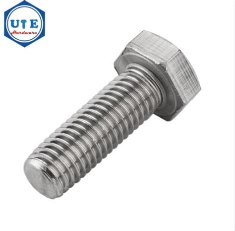 ss304 ss316 din933 hex bolt stainless steel a2 70 a4 80 hexagon head full threaded bolts