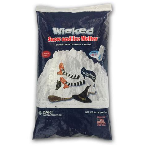Wicked Snow And Ice Melter 50 Lbs Ice Melt Blend Bag Wk50 The Home Depot