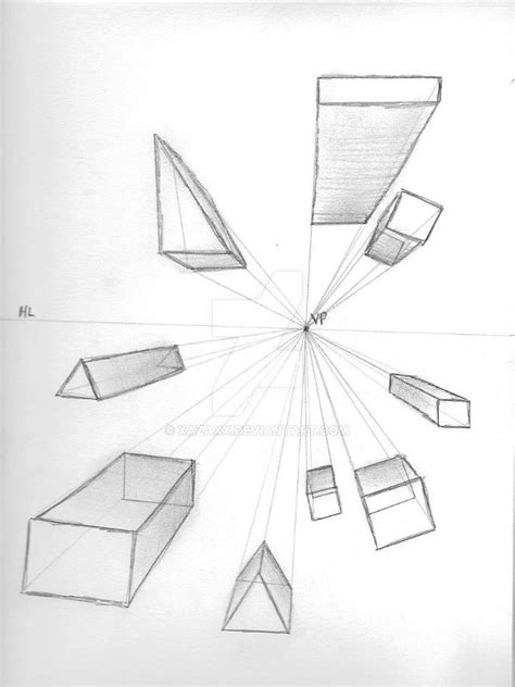 1 Point Perspective Shapes By Xazaxx On Deviantart