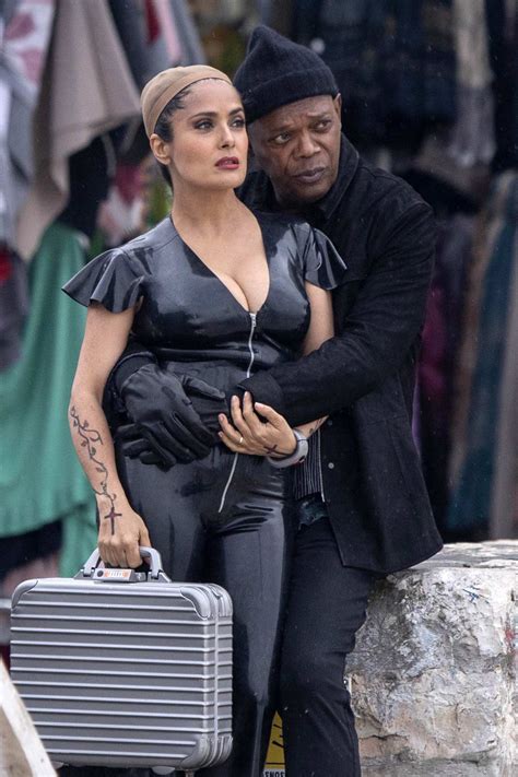 It looks like you may be having problems playing this video. Salma Hayek spotted while filming 'The Hitman's Wife's ...