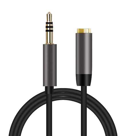 35 Mm Jack Aux Audio Cable Male To Female Aux Extension Cable Gold