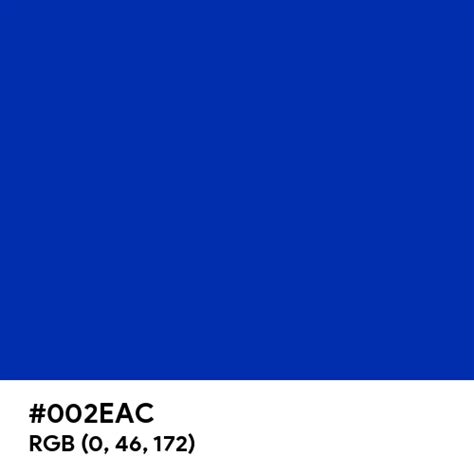 Israel Blue Color Hex Code Is 002eac