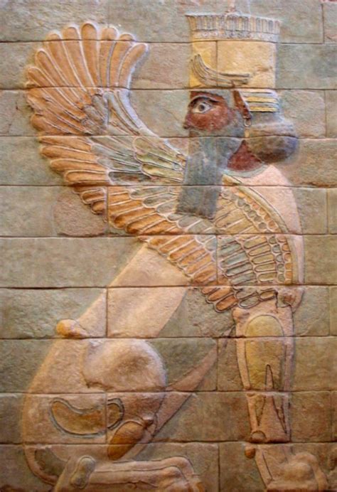 This Human Headed Winged Lion Was Part Of The Palace Of Darius The