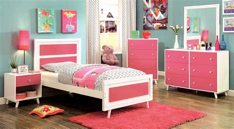 Alivia Pink And White Kids Bedroom Set Las Vegas Furniture Store