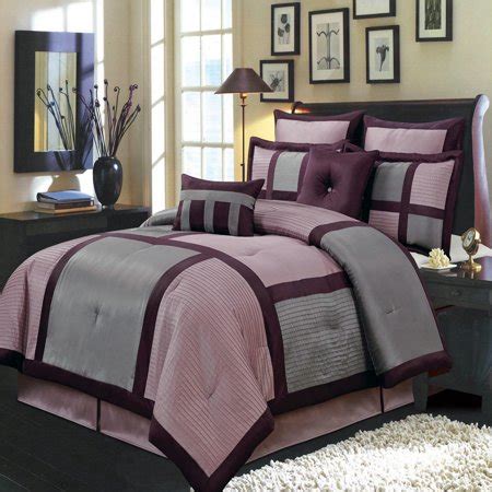 Often, antique beds or storage beds have. Morgan Purple Luxury 8-Piece Comforter Set Queen Size ...
