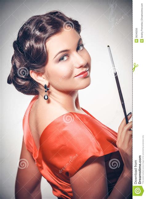 Pin Up Girl American Style Stock Photo Image Of