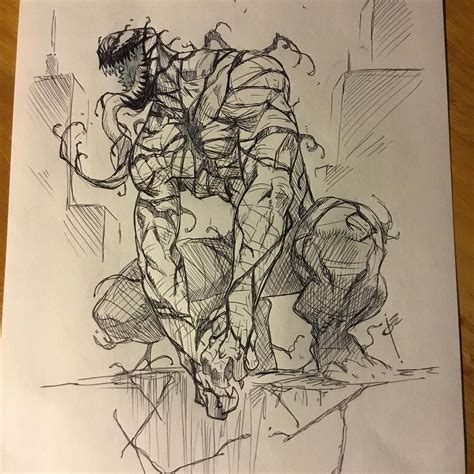 This is not an easy tutorial, this for intermediate drawers and above. Carnage sketch I started on a livestream last week ...