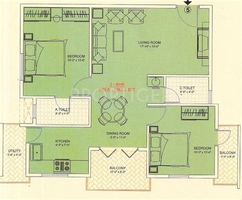 1000 Sq Ft 2 Bhk 2t Apartment For Sale In Mahaghar Sri Sai Residency