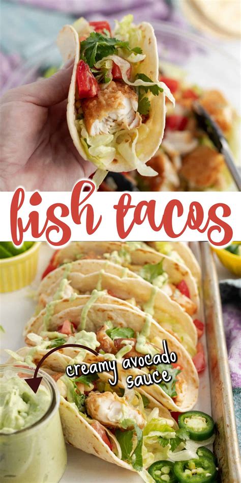 Fish Tacos With Avocado Sauce Shugary Sweets