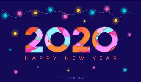 Are you searching for happy new year png images or vector? Happy New Year 2020 Papercut Banner - Vector Download