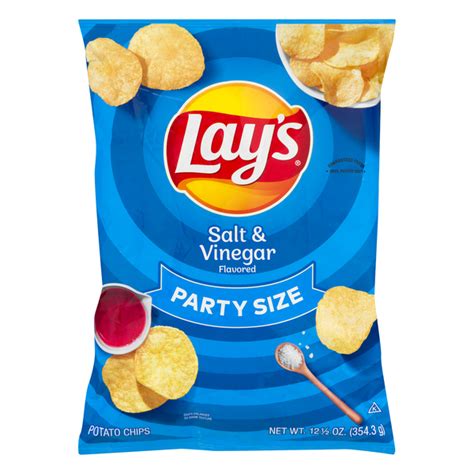 Save On Lays Potato Chips Salt And Vinegar Party Size Order Online