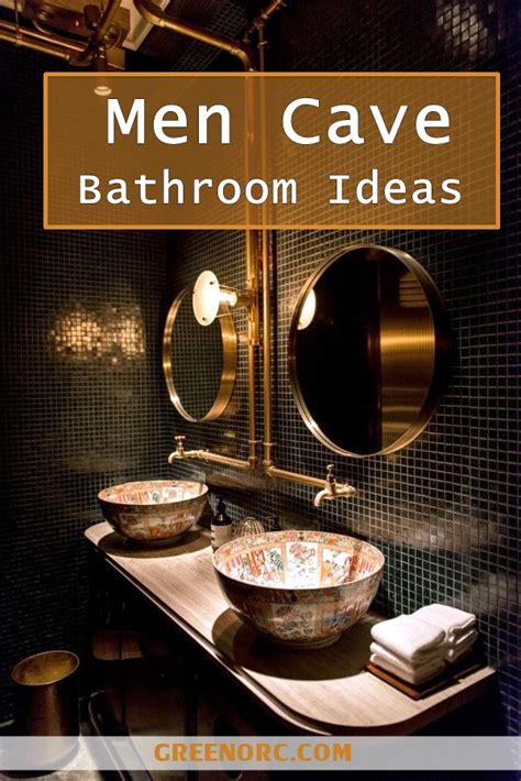 The general statement applies to mens bathroom. 40 Clever Men Cave Bathroom Ideas