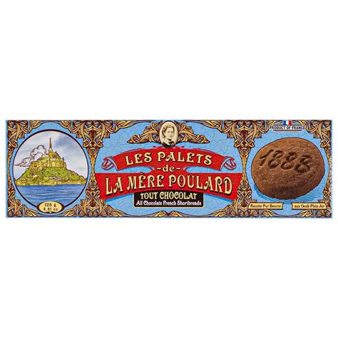 La Mere Poulard French Chocolate Cookies Palets 44 Oz 125 G