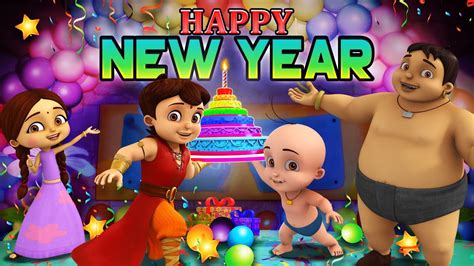 Super Bheem New Year Adventure Happy New Year Cartoons For Kids
