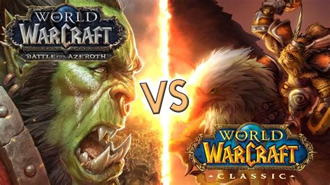 Classic Wow Vs Battle For Azeroth A One Hour Experiment In Both Games