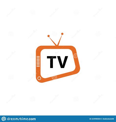 Television Logo Template Design Vector Illustration Icon Stock Vector