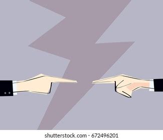 Two Men Hands Pointing Finger Directed Stock Vector Royalty Free Shutterstock