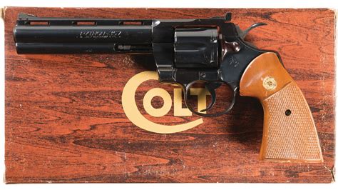 Colt Python Double Action Revolver With Box Rock Island Auction
