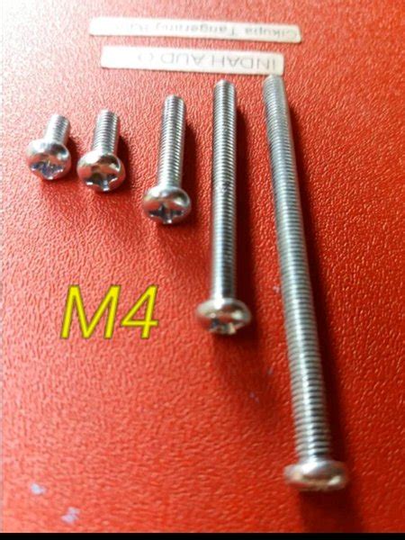 Jual Baut Jp M 4 X 10 Mm Sekrup M4 X 10mm Drat Halus Standar Size