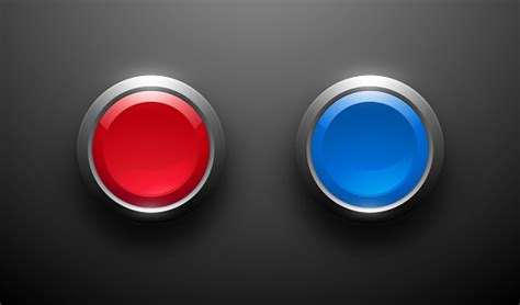 Red And Blue Buttons Stock Illustration Download Image Now Abstract