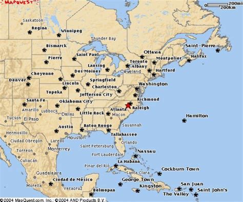 Eastern Usa Map With Cities