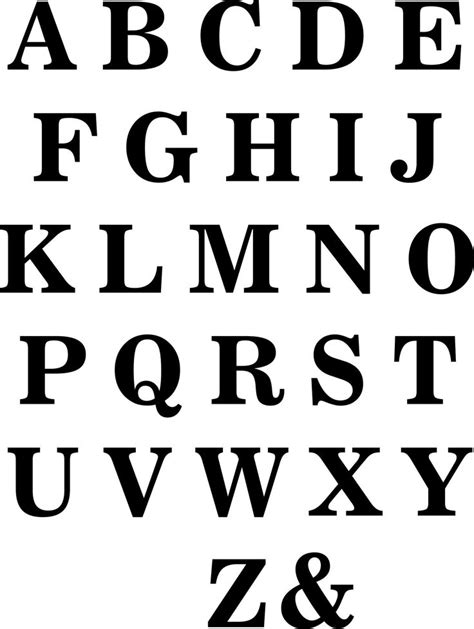Eigenmarke Stencil Schablone Abc 2tlg Tipos De Letras