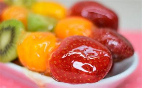 Стеклянные ягоды и фрукты в карамели в домашних условиях рецепт с фото пошагово